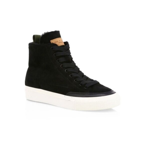 rag & bone Shearling High-Top Sneakers Size EU 38/US 7.5 - Picture 11 of 15